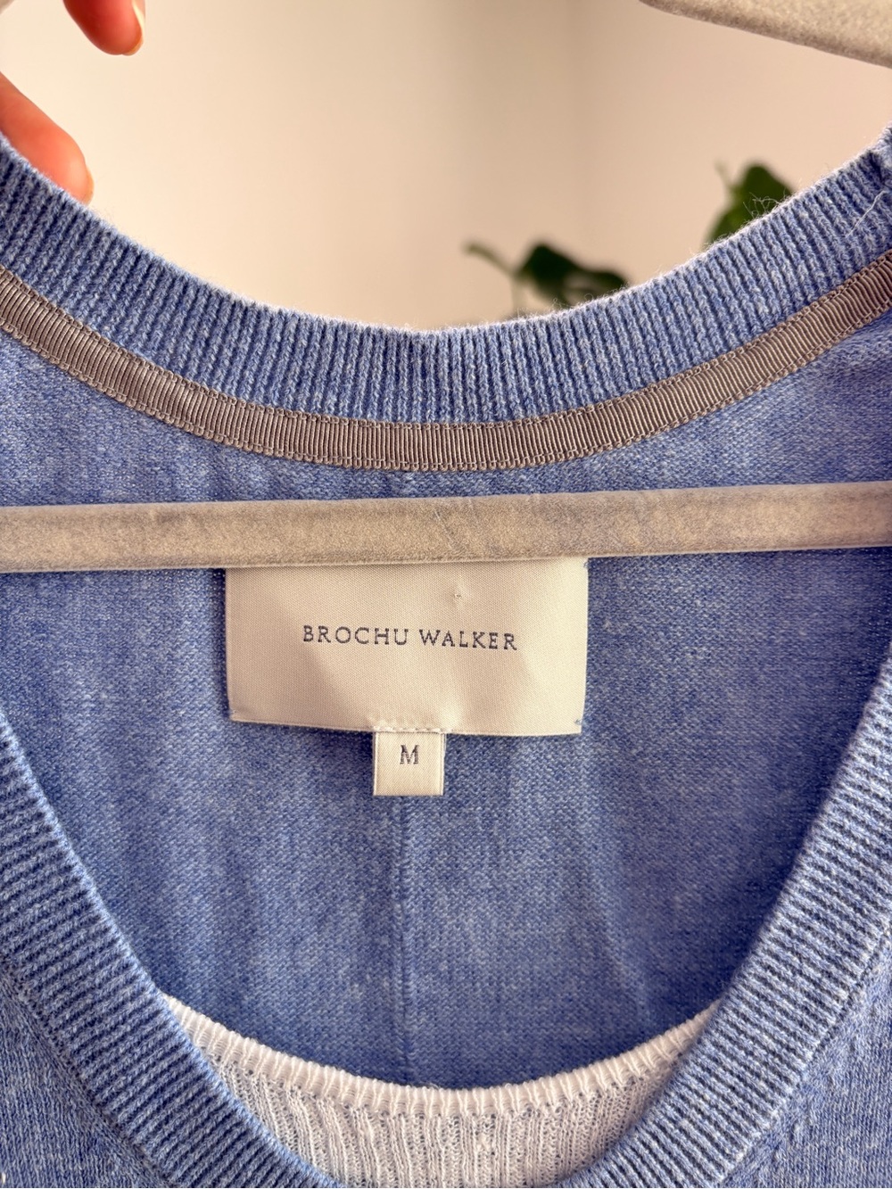 Brochu Walker Powder Blue Linen Cotton Layered Tank!! - Picture 3 of 4